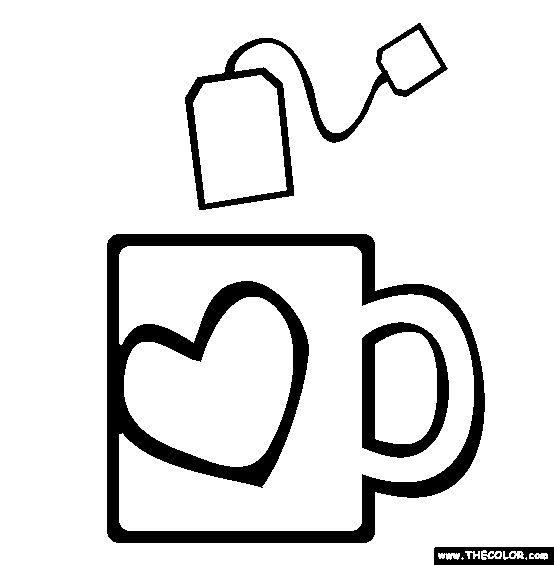 The Tea Bag Coloring Page