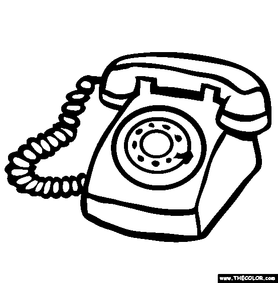 The Telephone Coloring Page