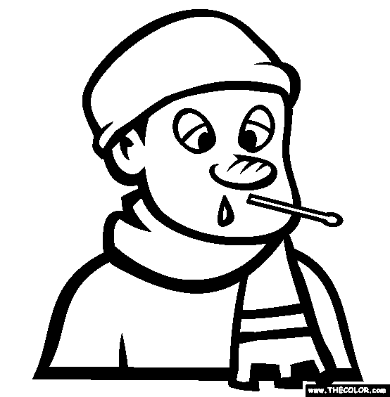 The Thermometer Coloring Page