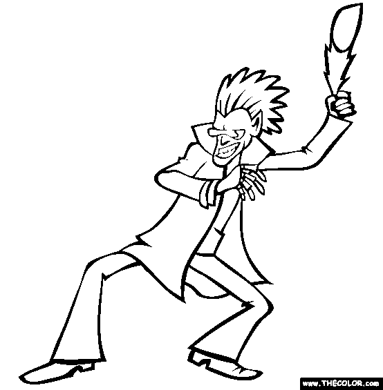 The Tickler Coloring Page