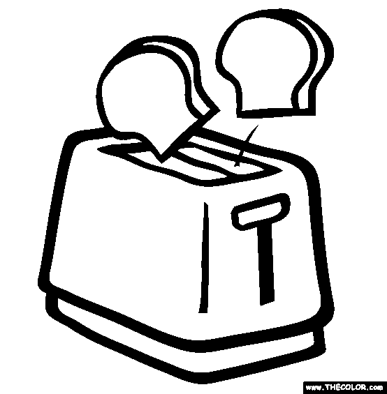 The Toaster Coloring Page