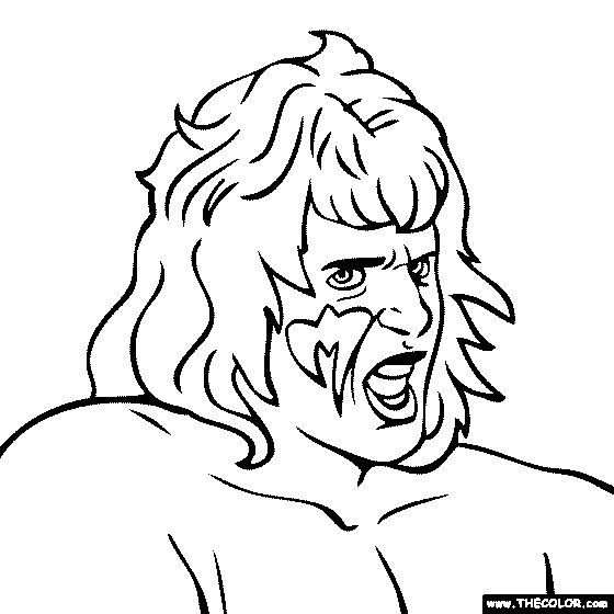 the undertaker coloring pages