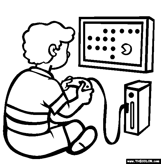 The Video Game Console Coloring Page