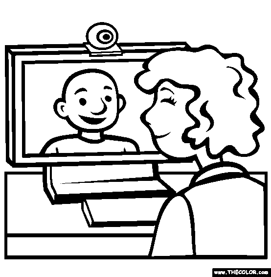 The Webcam Coloring Page