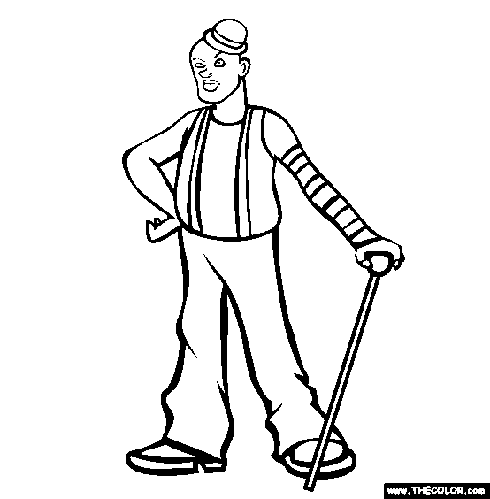 The Weirdo Coloring Page