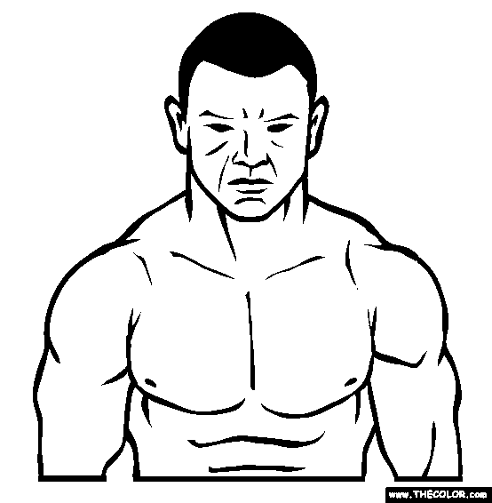 Thiago Alves UFC Fighter Online Coloring Page