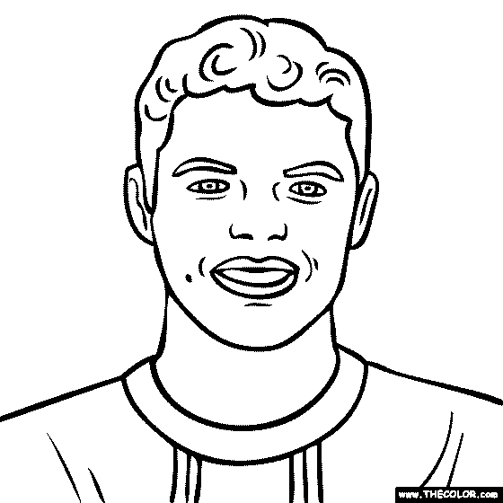 Thiago Silva Coloring Page