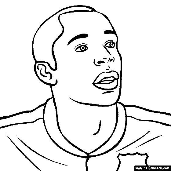 Thierry Henry Coloring Page