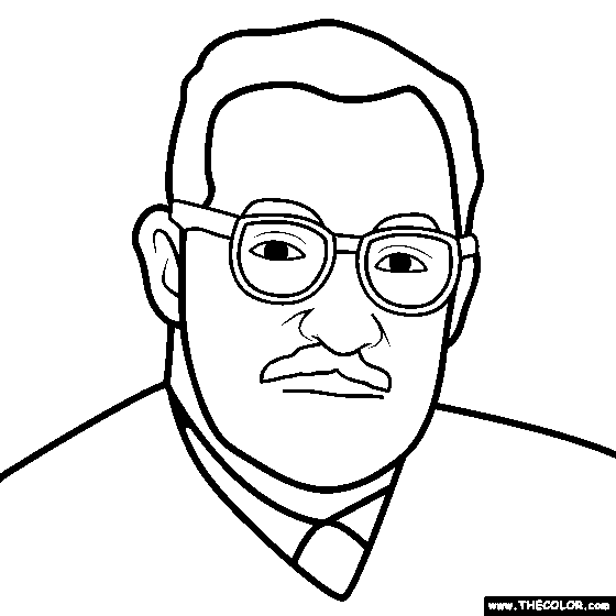 Thurgood Marshall Coloring Page