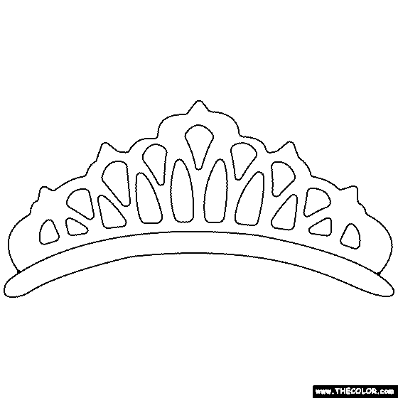 Tiara Coloring Page