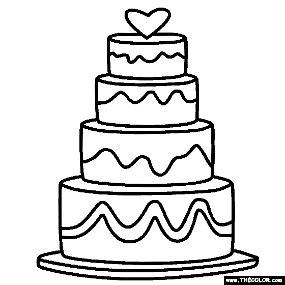 wedding-cake-coloring-pages