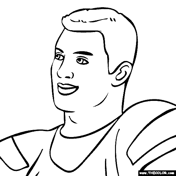 Tim Tebow Coloring Page