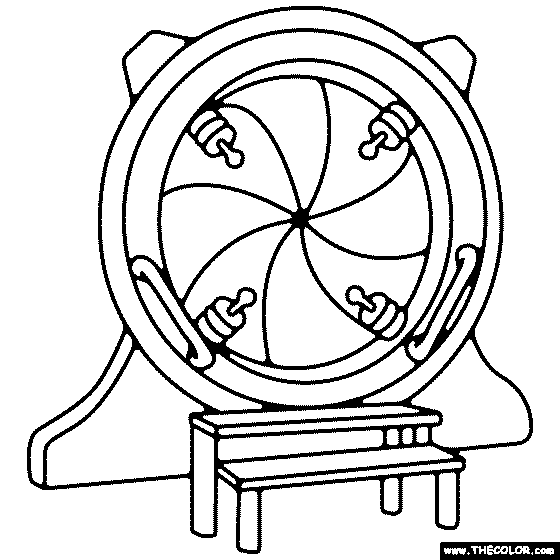 Time Machine Coloring Page