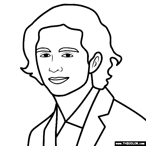 Timothee Chalamet Coloring Page