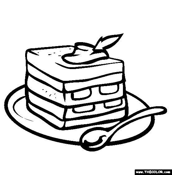 Tiramisu Coloring Page