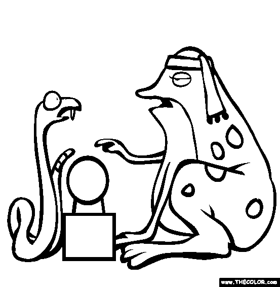 Toad The Fortune Teller Coloring Page