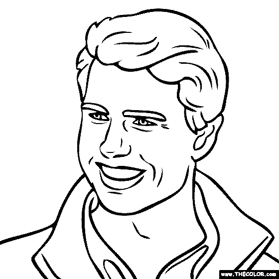 Tom Cruise Coloring Page