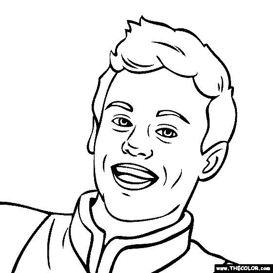 Tom Daley Coloring Page