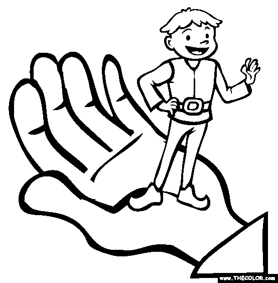 Tom Thumb Coloring Page