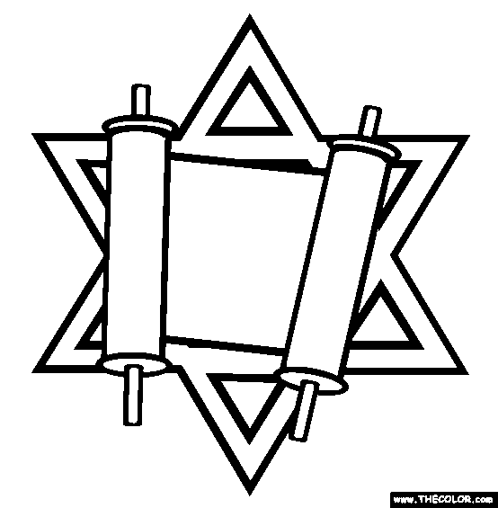 Torah Coloring Page