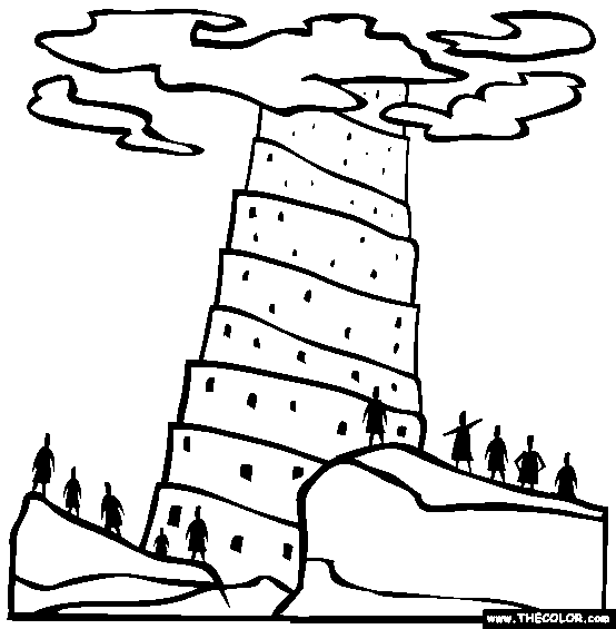 Tower Of Babel Coloring Page