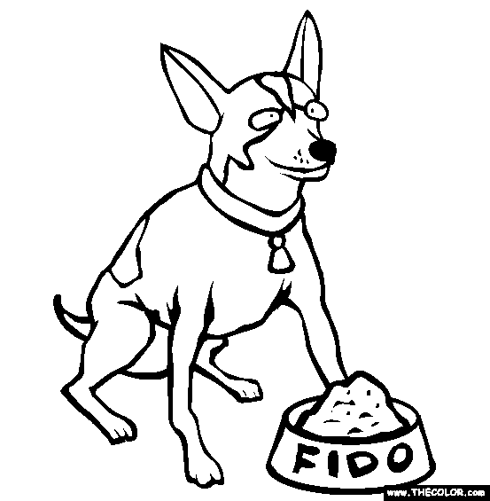 Toy Fox Terrier Coloring Page