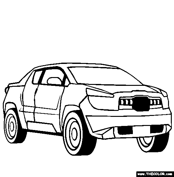 Toyota A Bat Concept Car Coloring Page