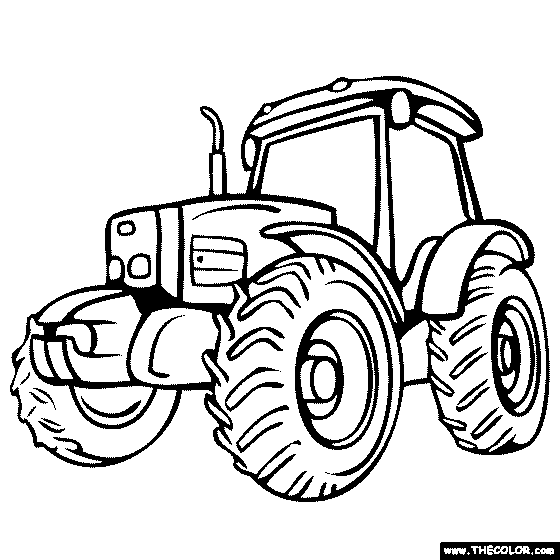 Tractor Coloring Page