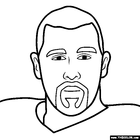 Travis Kelce Coloring Page