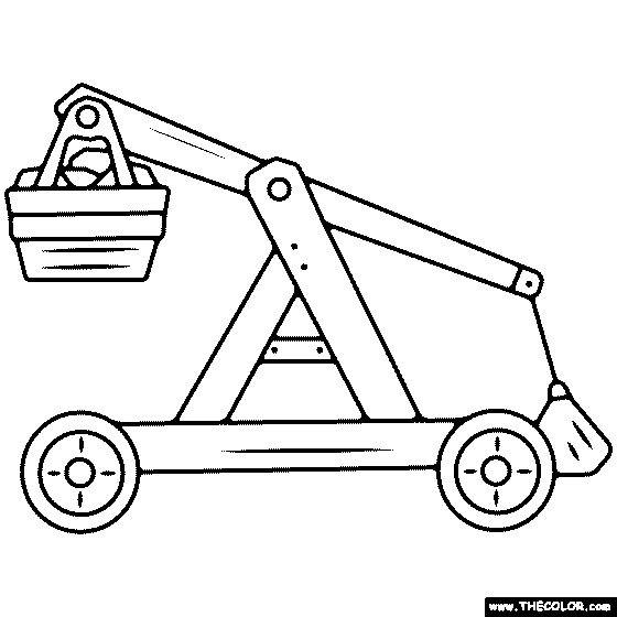 Trebuchet Coloring Page