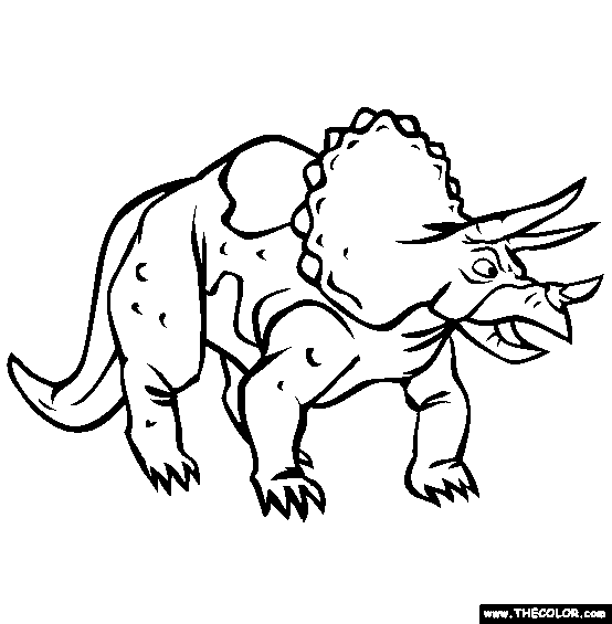 Triceratops Coloring Page