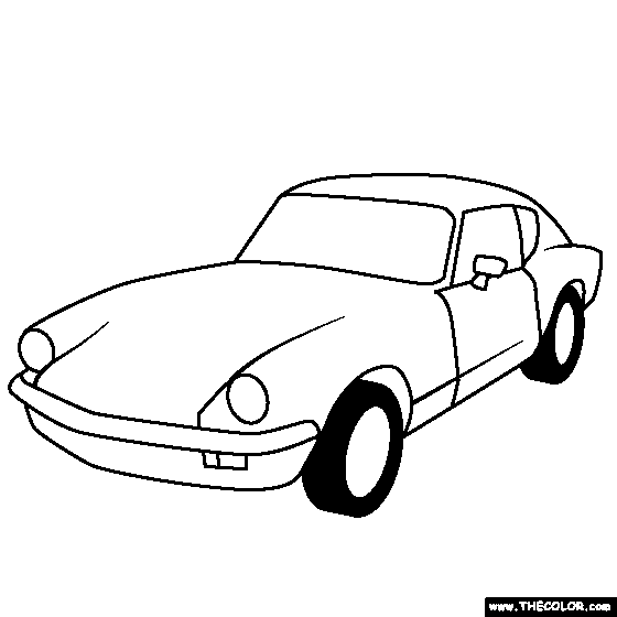 Triumph GT6 1966 online coloring page