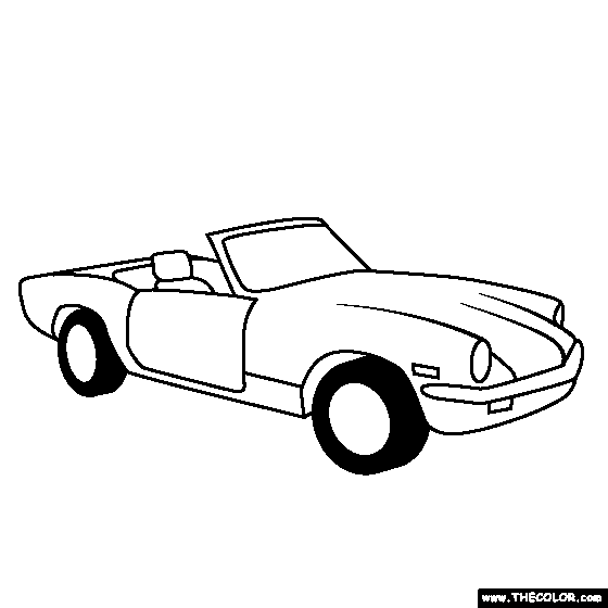 Triumph Spitfire 1962 coloring page