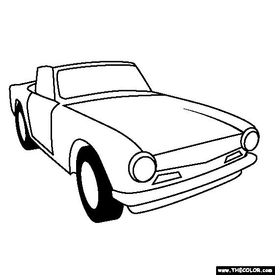 Triumph TR6 1969 online coloring page