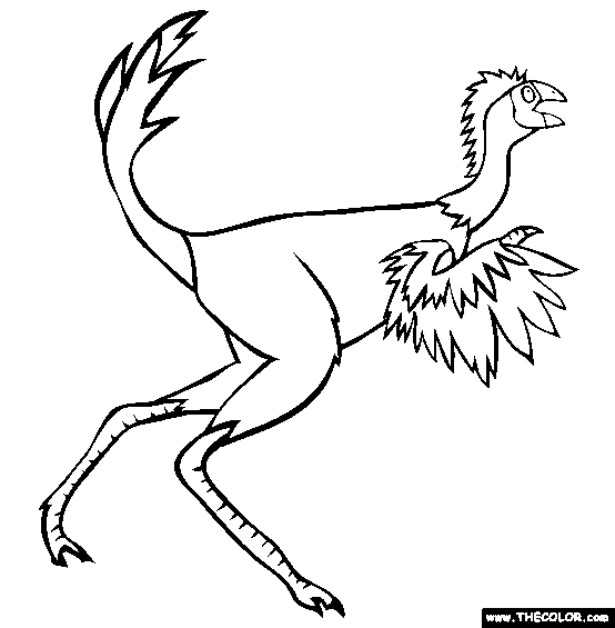 Troodontidae Coloring Page