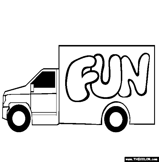 Truck Coloring Page