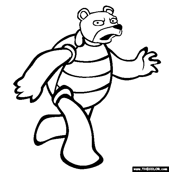 Turtlebear Coloring Page