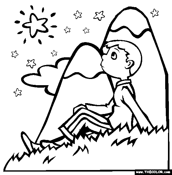 Twinkle Twinkle Little Star Coloring Page