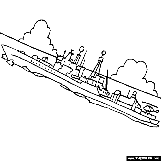 Udaloy Class Anti-Submarine Destroyer Coloring