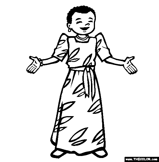 Uganda Coloring Page