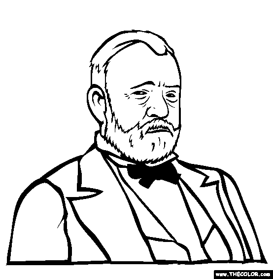 Ulysses S Grant Coloring Page