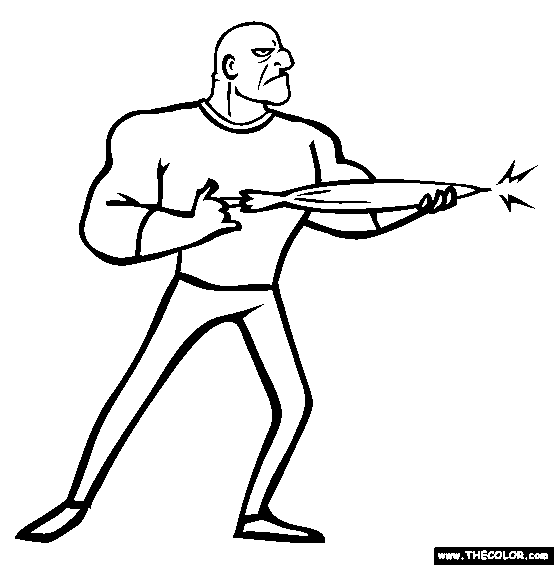 Umbrella Rifle Coloring Page