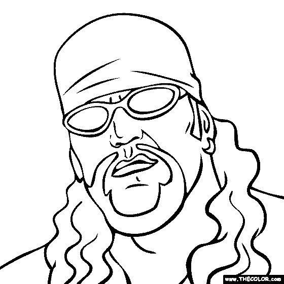 The Undertaker Coloring Page