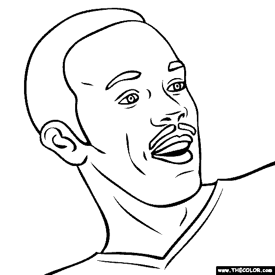 Usain Bolt Coloring Page