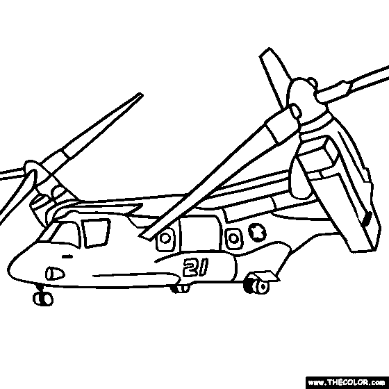 Download Helicopter and Military Chopper Online Coloring Pages | Page 1