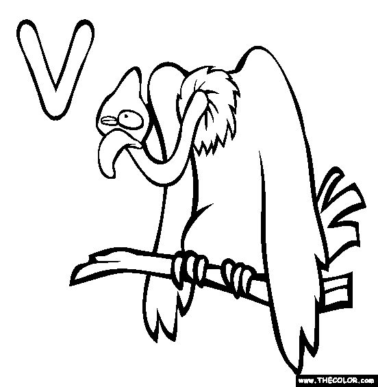 V Coloring Page