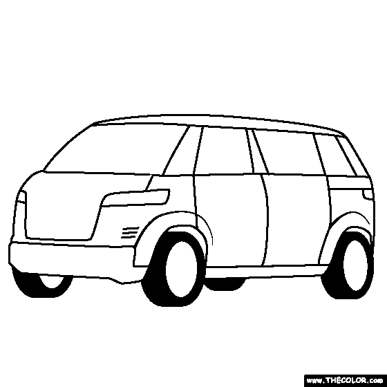 Volkswagen Microbus Coloring Page