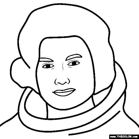Valentina Tereshkova Coloring Page