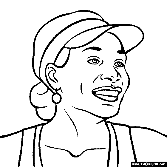 Venus Williams Coloring Page