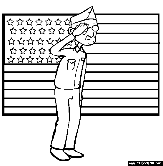 coloring pages and veterans day